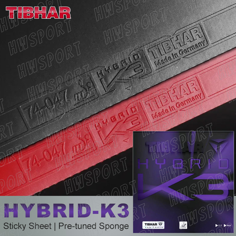 Table Tennis Germany - TIBHAR HYBRID K3 goma para tenis