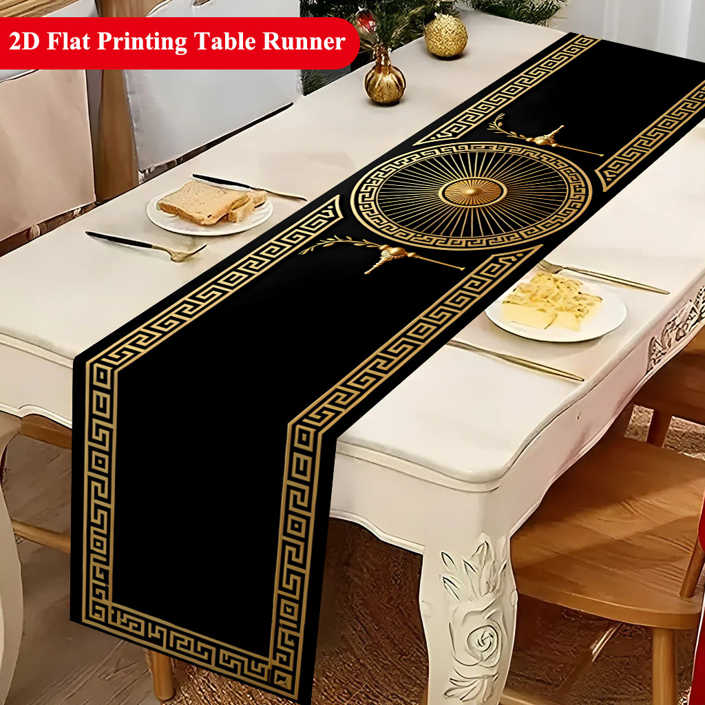 Table Tennis Zone - Elegante Camino de Mesa con Bordes
