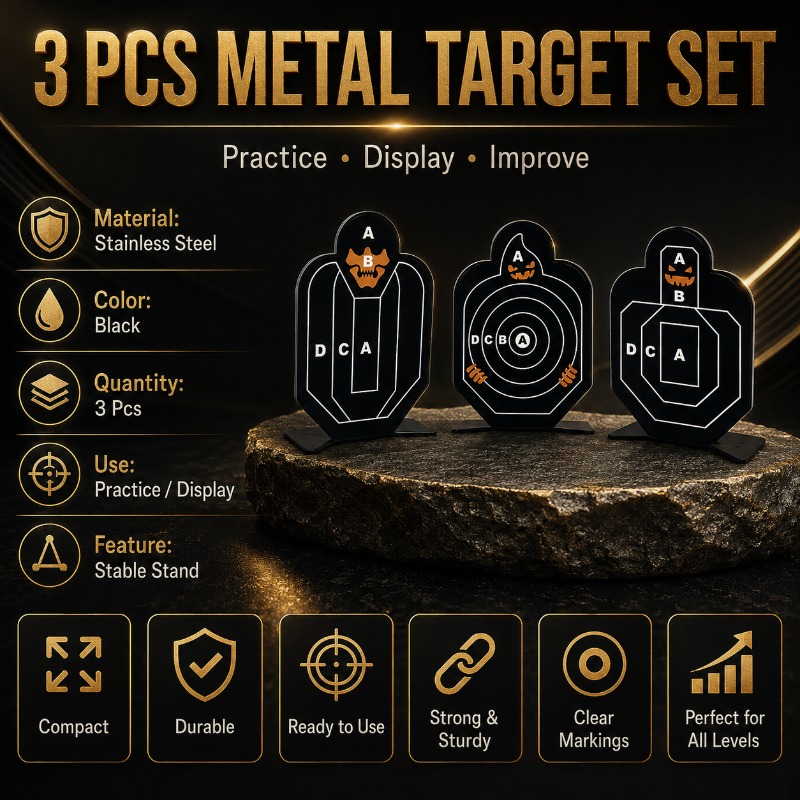 Practice Target Board - Kit de objetivos de práctica metálicos