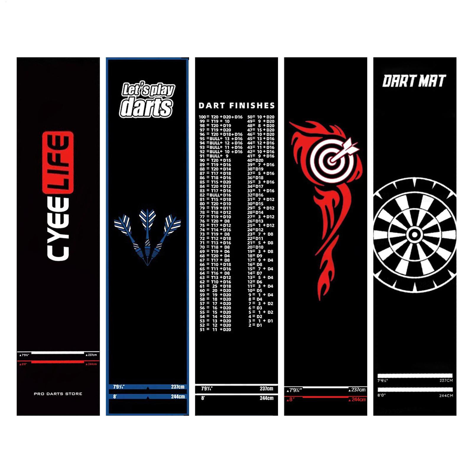 Table Tennis Zone - Tapete Antideslizante para Dardos (1 Unidad)
