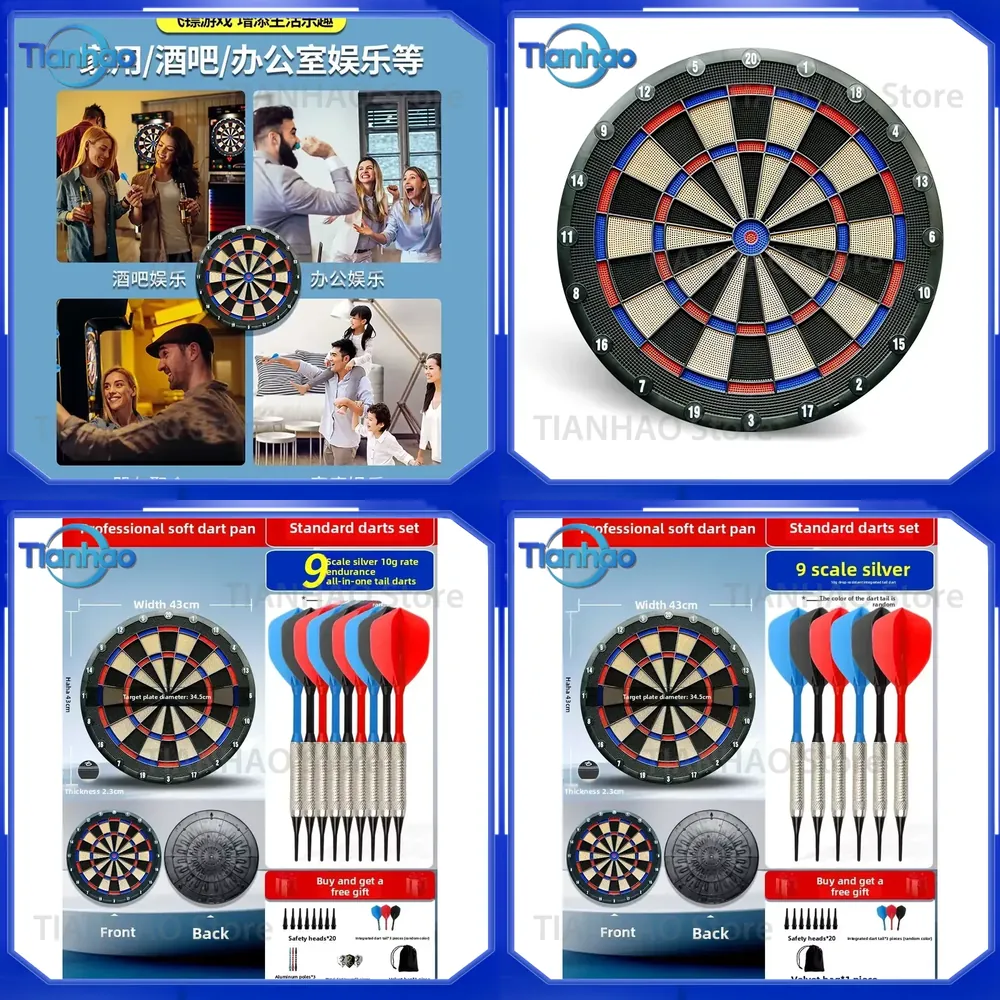 Practice Target Board - Juego de Dardos Suaves para Interiores,