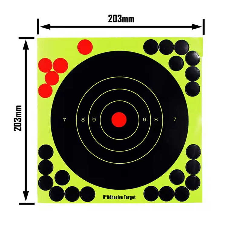 Practice Target Board - 10-80 pegatinas de objetivo de 8