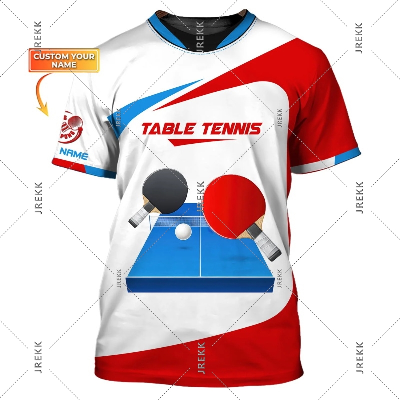 Camiseta de tenis de mesa para - Table Tennis Name reseña y precio