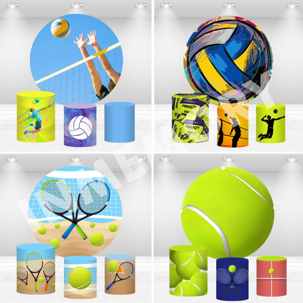 Fondo redondo con temática de  - Table Tennis Background reseña y precio