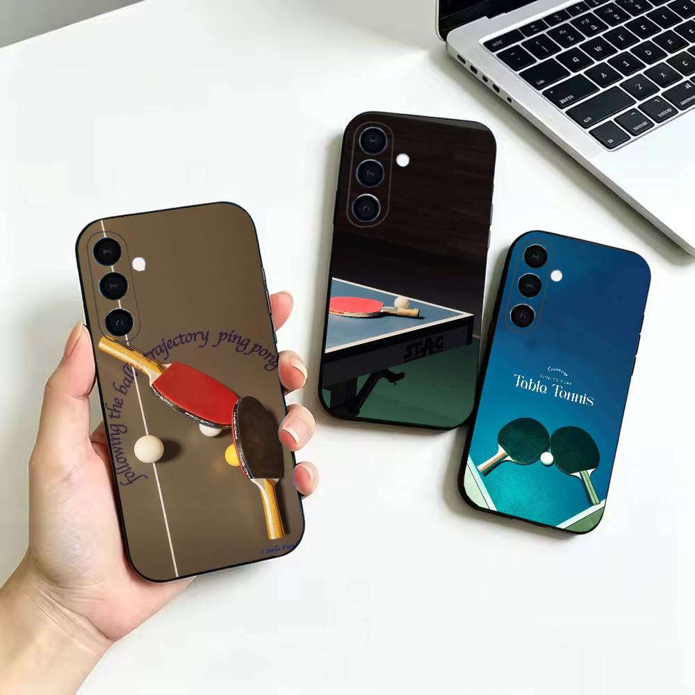 Funda negra suave para raqueta - Table Tennis Cartoon reseña y precio